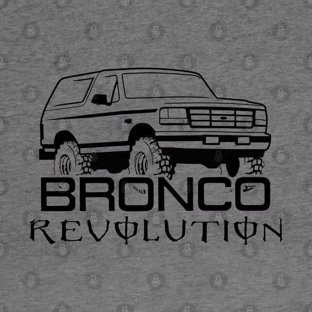 1992-1996 Bronco Revolution - Black Print by The OBS Apparel